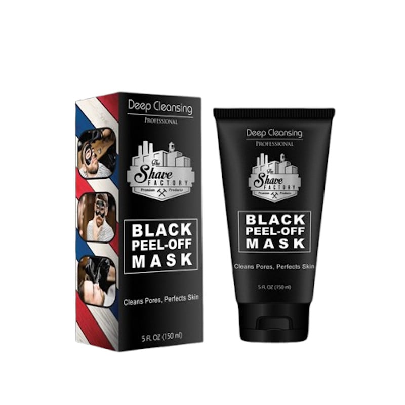 THE SHAVE FACTORY MASKE TIL ANSIGT BLACK PEEL-OFF MASK