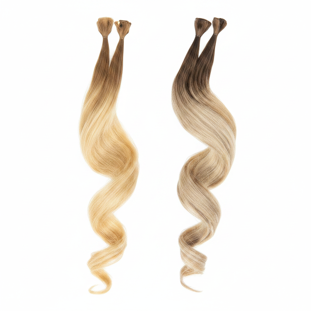 DI BIASE EXTENSIONS VÅGIGT HÅR KERATINSLINGOR OMBRE 0,8GR X 20ST 50CM ART. 2002.SH-WA