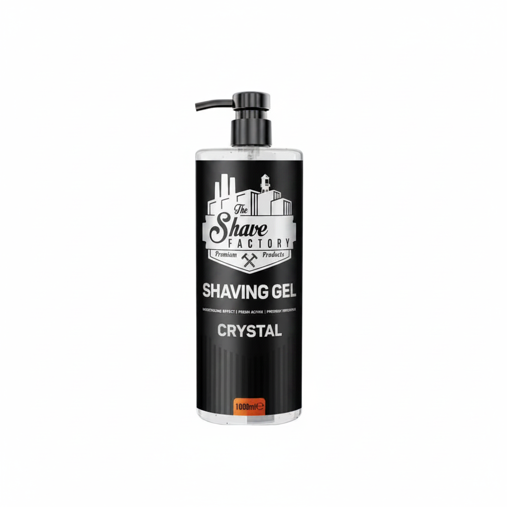 THE SHAVE FACTORY BEARD GEL SHAVING GEL CRYSTAL 1000ML 