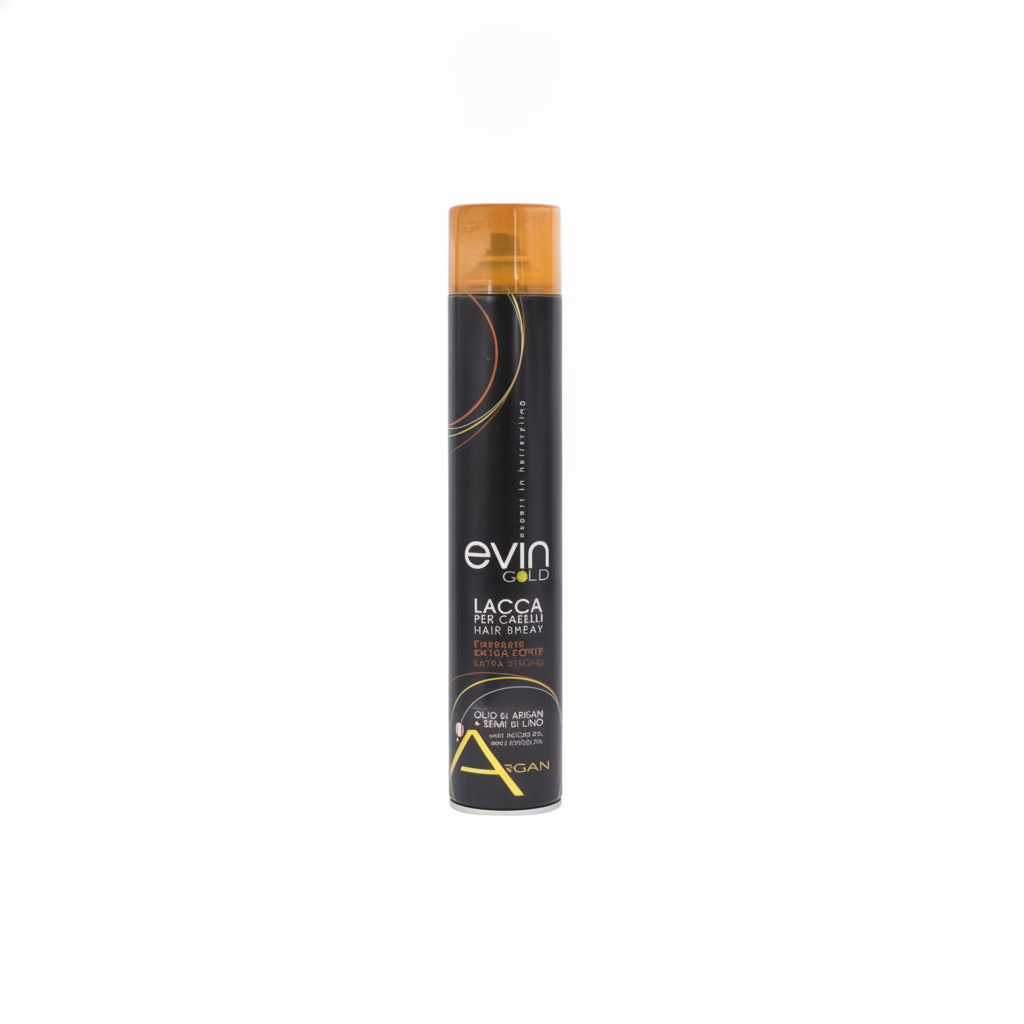 EVIN GOLD LAK SILNÁ FIXACE S ARGANOVÝM OLEJEM A KERATINEM 750ML