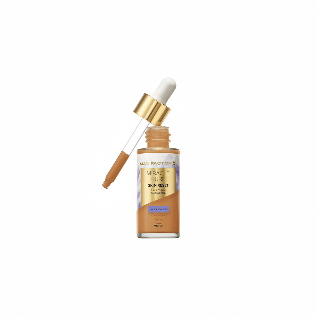 MAX FACTOR MIRACLE PURE SKIN RESET 2IN1 SERUM FOUNDATION 30ML N.80-85