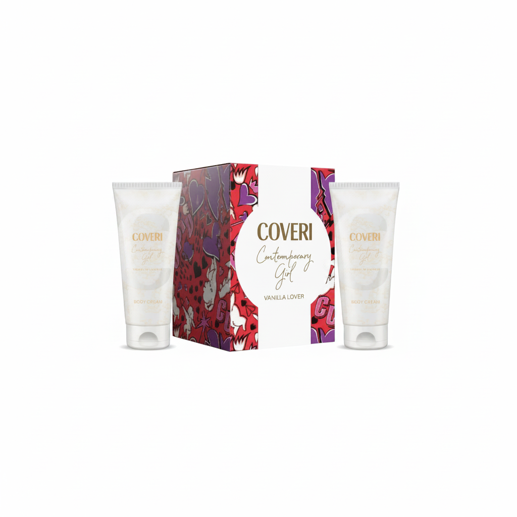 COVERI CONTEMPORARY GIRL VANILJE LOVER BRUSEGELÉ 200ML + KROPSSCREME 200ML