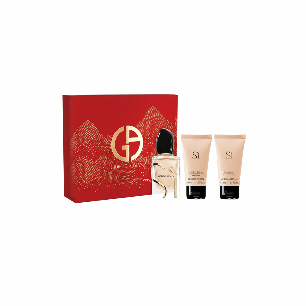 GIORGIO ARMANI Sì SÆT EDP 50ML + DUSJGELÉ 50ML + BODY LOTION 50ML
