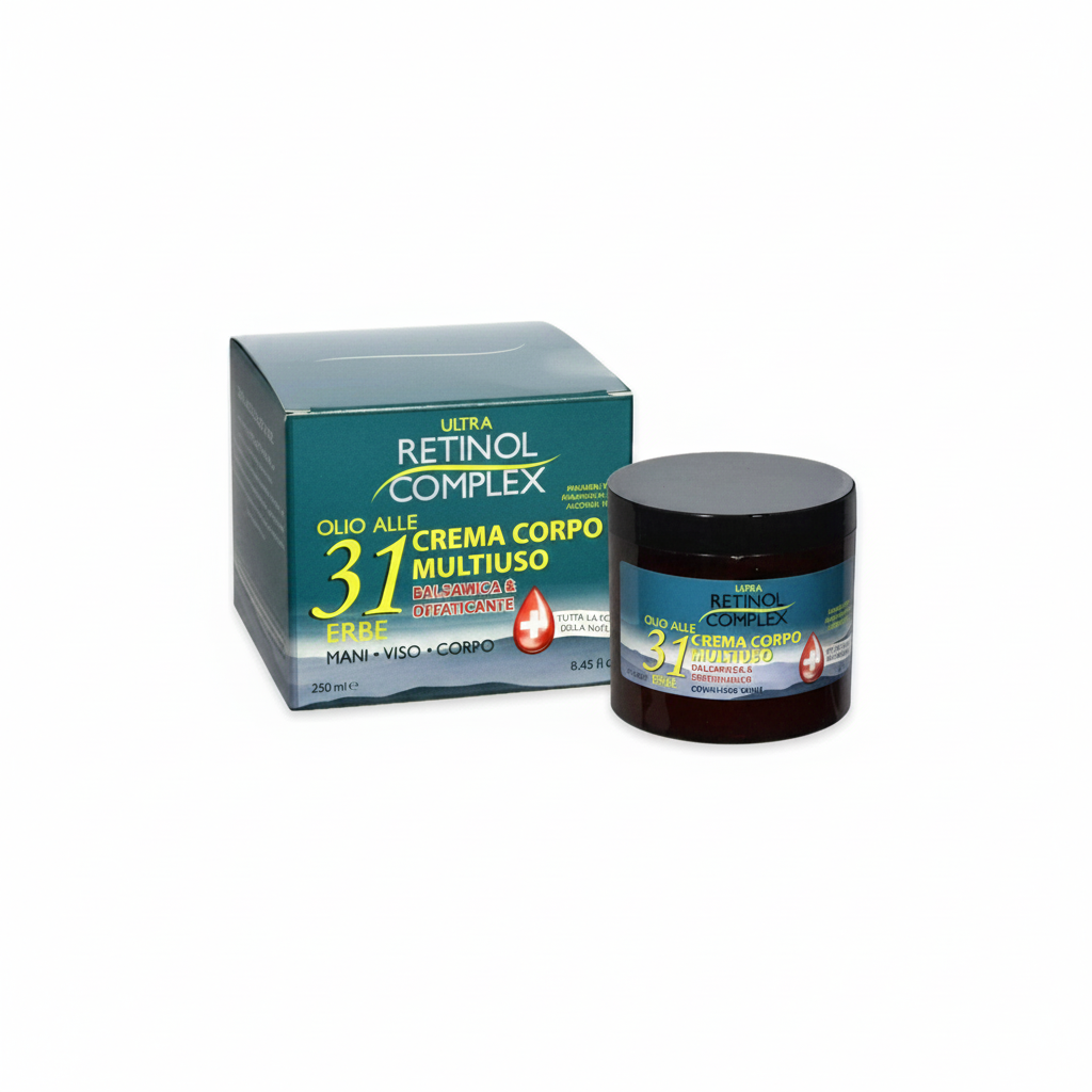 RETINOL COMPLEX MULTIFUNKTIONELL KROPSKRÄM OLJA MED 31 ÖRTEXTRAKT 250ML