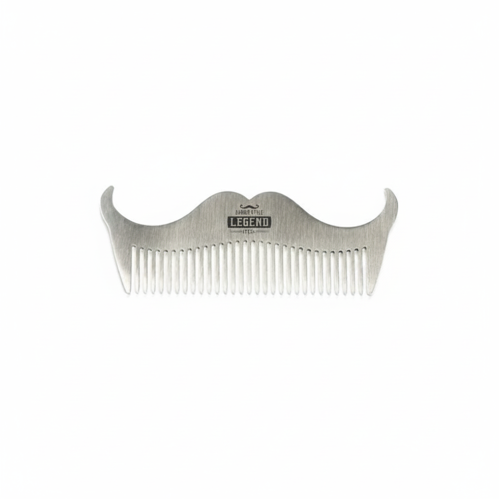 MP HAIR STÅLKAM FICKA FÖR SKÄGG/MUSTASCH