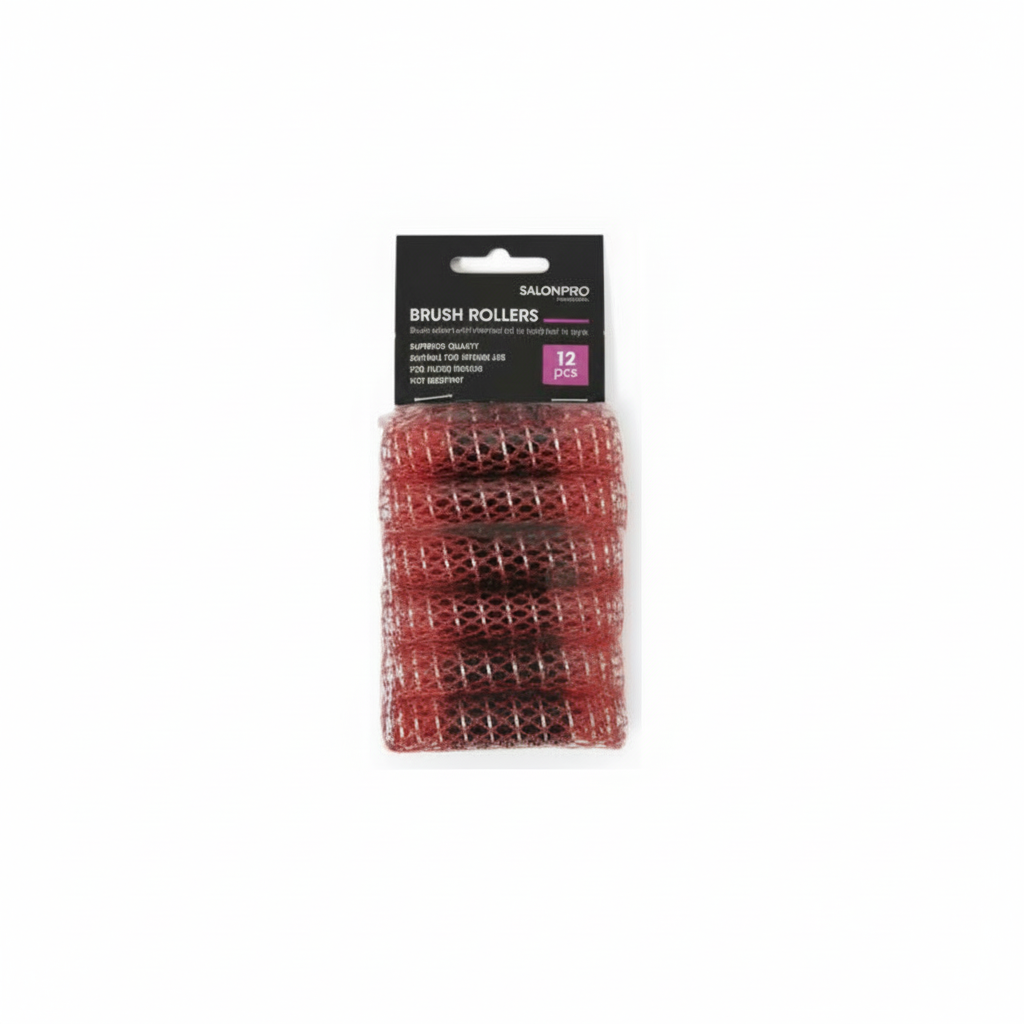 XANITALIA SALON PRO RAK BIGUDIE MED BORSTE RÖD 15MM 12ST