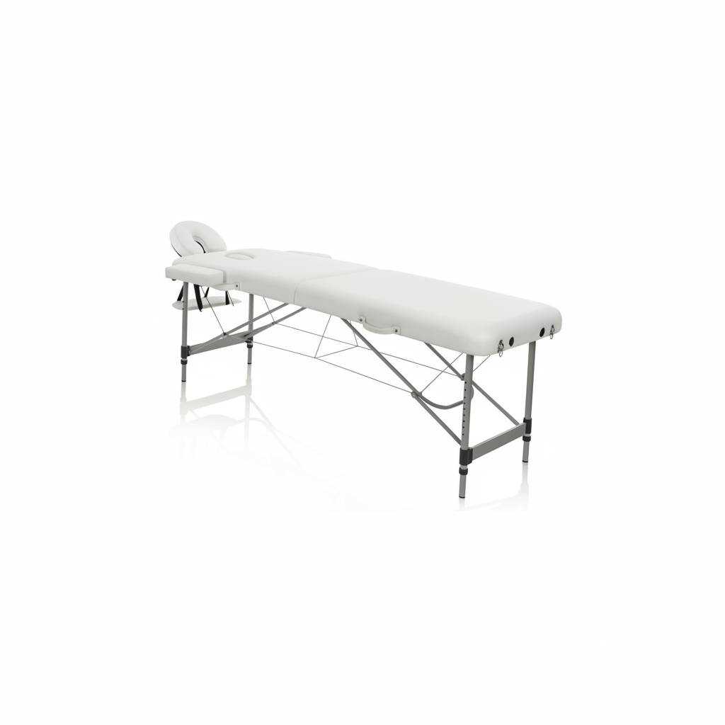 Hopfällbar behandlingsbänk Master Aluminium Vit ART. 350.309