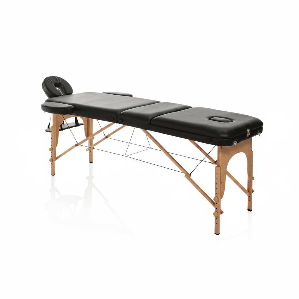 FOLDING BED MASTER COMFORT WOOD BLACK ART. 350.308